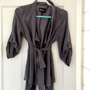 Silk blouse blazer